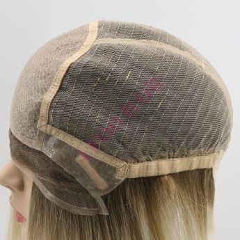 LCWAW51 Custom Women Wig Front lace, Silk top, Back wefts Wig