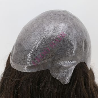 LCMAW74 Custom Men Wig Full PU Vloop+Injection