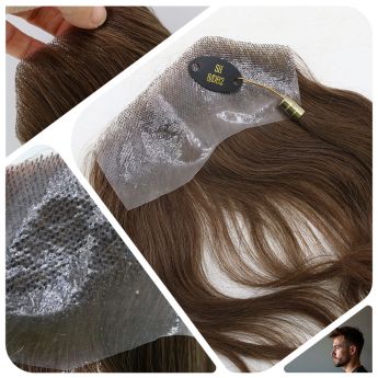 LCMFH3 Custom Frontal Hairpiece Full PU Konts for Men