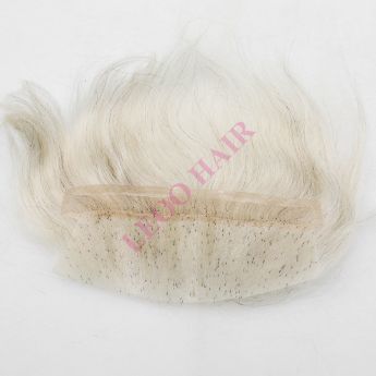 LCWFH5 Custom Frontal Hairpiece Front Narrow Swiss Lace with Back PU for Women