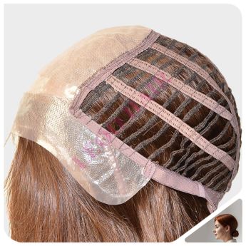 LCWAW16 Custom Women Wig Front PU + Silk Top + Back Wefts