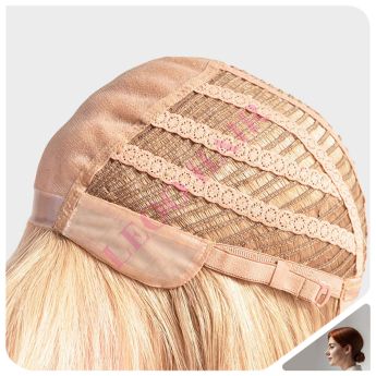 LCWAW17 Custom Women Wig Front Narrow PU + Mono Top + Back Wefts