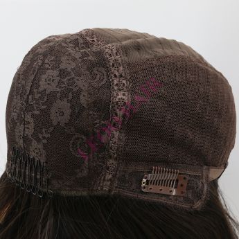 LCWAW55 Custom Women Wig Silk Top with Back Wefts