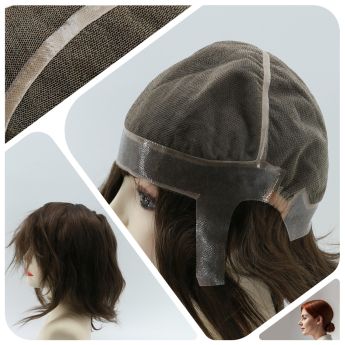 LCWAW81 Custom Women Wig Swiss Lace with PU Around