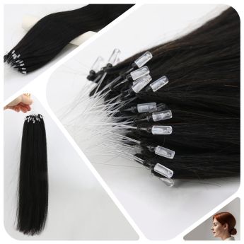 LCWE48 6H Feather Hair Extension 3 Strands with Beads