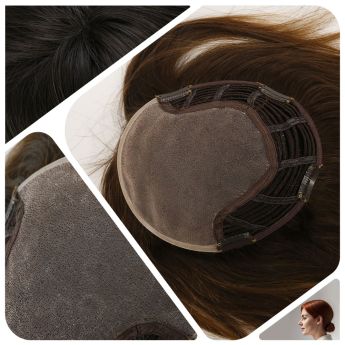 LCWT104  Custom women topper Front and Top Mono with Wefts