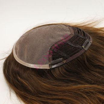 LCWT104  Custom women topper Front and Top Mono with Wefts