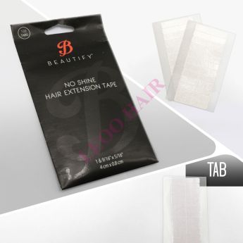 No Shine Tab Tape 4x0.8cmx12 rows,120 Tabs(10pcs)/bag